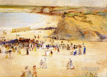 Charles Conder The Beach Newquay Oil Paintings
